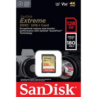 TARJ. MEM. SANDISK SD SDXC EXTREME 128GB