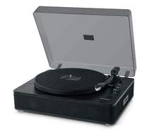 Giradiscos est&eacute;reo Muse MT-106WB Negro - Bluetooth, 3 velocidades. USB, 2x5W, Autostop