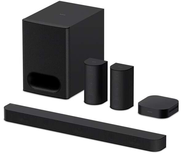 Barra Sonido Sony HTS60 - 1000W, 5.1 canales, Subwoofer, Dolby Atmos, HDMI, Bluetooth 5.3