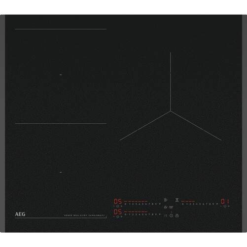 Placa Inducción AEG TI63IQ3BFB SenseBoil&Fry - 7350 W, 3 Zonas, Táctil, Negro