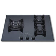 Placa de gas MXONDA MXPG2200N - Cristalgas, 3 fuegos, 60 cm, negro