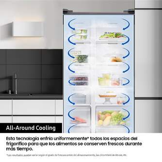 FRI. SAMSUNG RS70F65QETEF 179x92 INOX