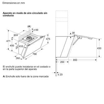 CAMP. BOSCH DWK81AN20 915m3h 80CM CRISTAL BLANCO