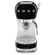 Cafetera Express Smeg ECF02BLEU Crema A&ntilde;os 50 - 15 Bar, 1350 W, Negro