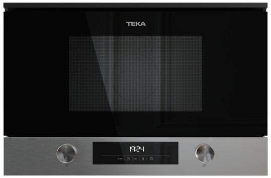 Microondas integrable Teka Neo MS6220B1SL - 2700W, 22 litros, Grill de 1200 W, cristal negro e inox