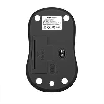 RATON PHOENIX M250 1600 DPI RGB 2.4 GHZ USB NEGRO
