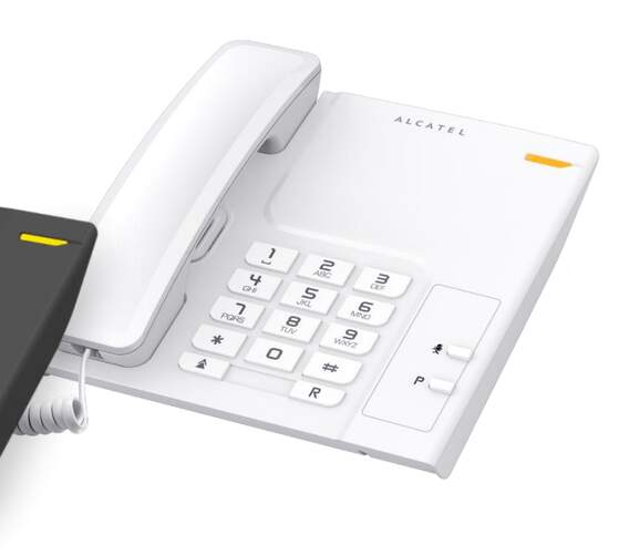 Tel&eacute;fono Sobremesa Alcatel Temporis T26 Blanco - 3 niveles de volumen, botones grandes, remarcado