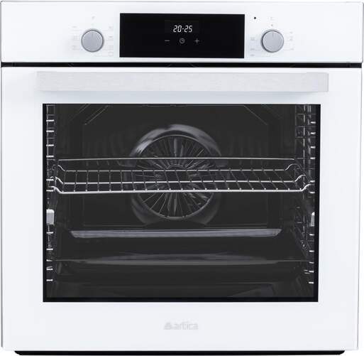 Horno Multifunción Artica AHB82281W - 80 L, 8 Programas, 3 Paneles De Vidrio, Cristal, Blanco