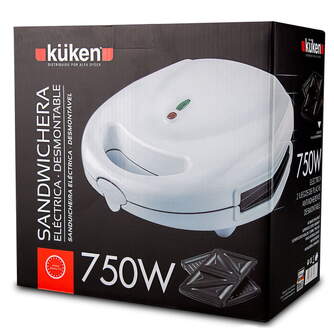 SANDWICH. KUKEN 33566 DOBLE PLACA SAND/GRILL 850W