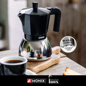 CAFET. ITALIANA MONIX INDUCTION INOX BLACK 6T