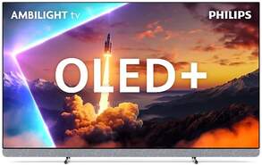 TV Philips 77" OLED+ 77OLED910 - 4K Ultra HD, Google TV, 80 W Dolby Atmos, 144 Hz, HDR10+ Adaptive
