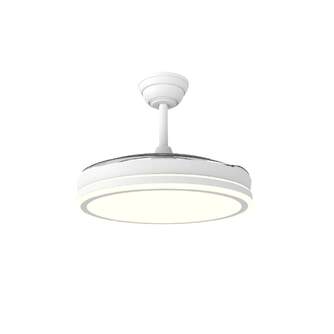 VENTILADOR TECHO CRISTAL NIGHT EVO RETRAC 30W APP