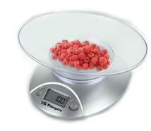 Balanza de cocina Orbegozo PC1009 P1GR - Hasta 3 kg, Display LCD, Gris