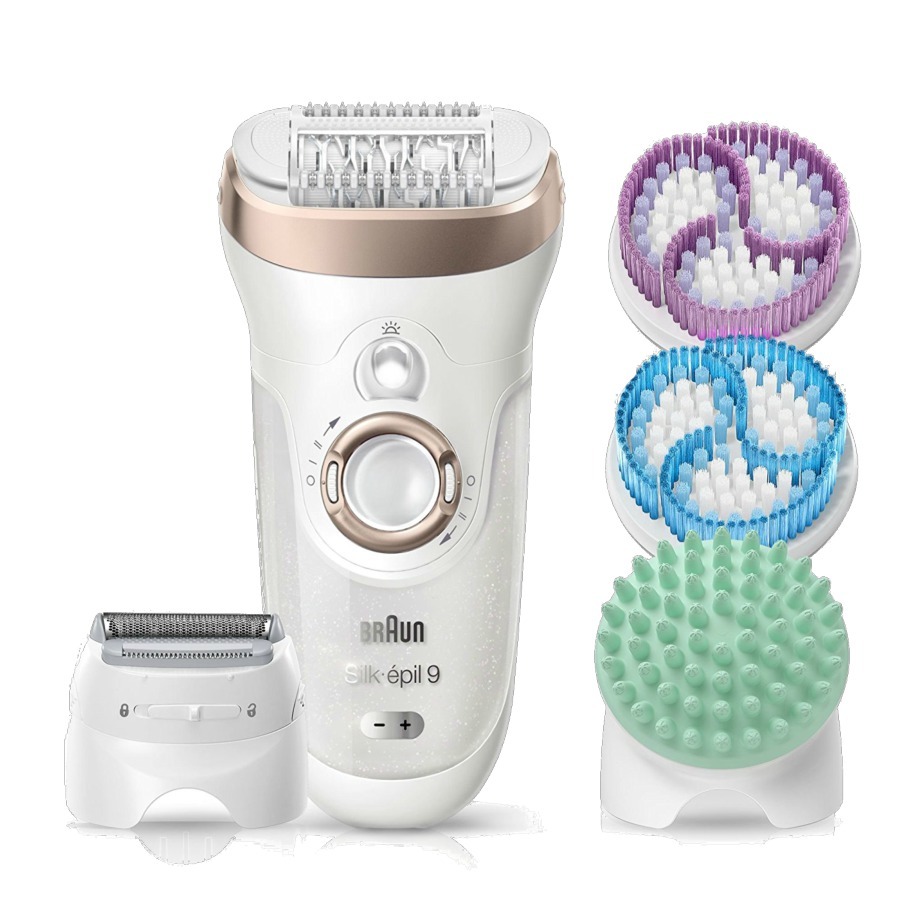Depiladora Silk-épil 9 SkinSpa 9-961V - Seco & mojado, Exfoliación, Accesorios, MicroGrip, Aut. 40mi