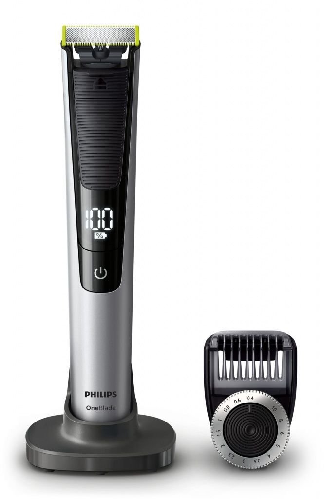 Afeitadora De Philips blade qp652020 pro aut. 90 minutos secohúmedo oneblade maquinilla negro perfiladorbarbero barberoperfilador recorta y cara peine 0.4 10 14