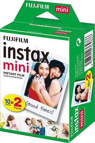 Recambio Película Fujifilm Instax Mini Glossy - Pack 20 unidades, 46 x 62 mm