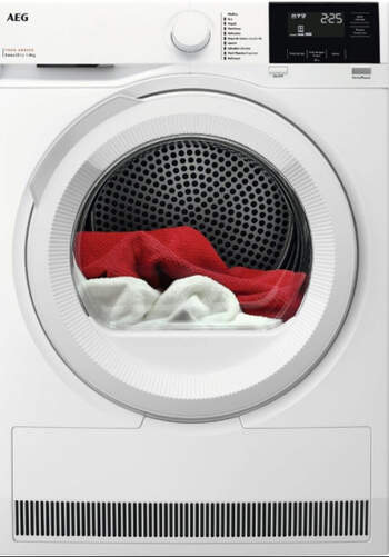 Secadora Bomba de Calor AEG TR718EAOB - 8 kg, Display LED, Clase D, 64 dB, Blanco