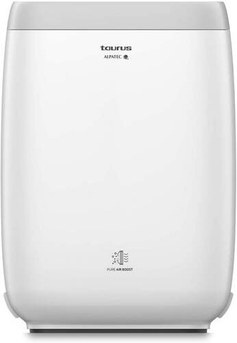 Purificador de Aire Taurus AP2040 - Filtro EPA12 13, 75m2, 4 Niveles filtrado 99.5%, Carbón Activo