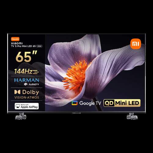 TV Xiaomi 65" MiniLED S Pro 2026 - 4K Ultra HD, Google TV, 144 Hz, 30 W, HDR10+