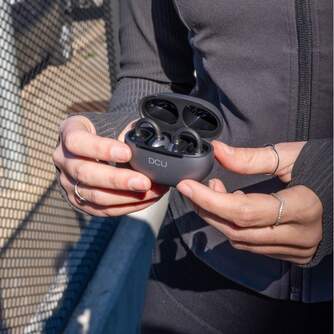 AURICULARES DCU AIRCLIP NEGROS