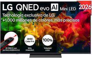 TV LG 65" QNED evo 65QNED81B6A - 4K Ultra HD, 4K a7 Gen9, WebOS 26, Dolby Digital Plus, HDR10