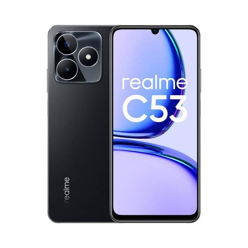Realme C53 6/128GB Negro - 6.74" FHD+ 90Hz, 4G, Unisoc T612, 50+8Mpx, 5.000 33W