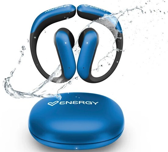 Auriculares Energy Sistem Pulsefit True Azure, Bluetooth 5,4, Bateria 22h, IPX5, Azul