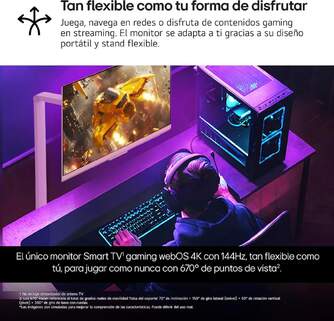 MONITOR LG 32%%%quot; 32G810SAW W SWING 4K MANDO SOPORTE