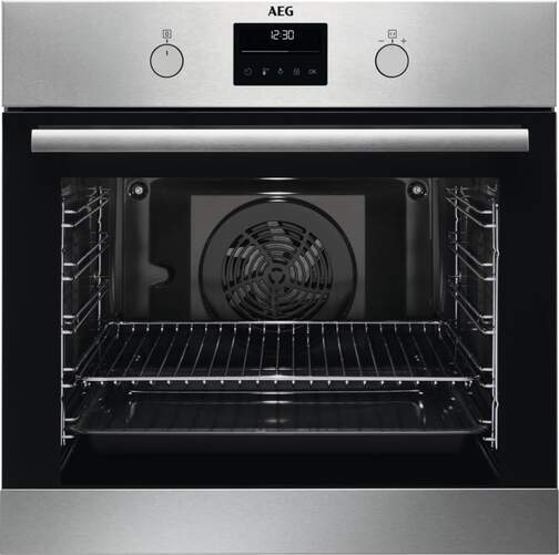 Horno Pirolítico AEG BPB331061M - Clase A+, 72L, 45 Programas, Ventilador XXL, Inox