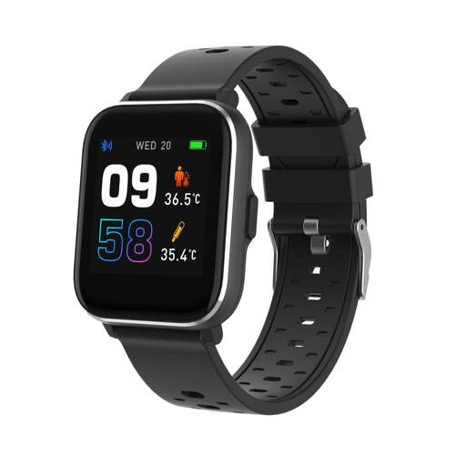 SmartWatch Denver SW-164 Negro - 1.4", Multideporte, HR Sensor, Saturación OX, IP68, Notificaciones