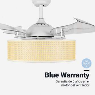 VENTILADOR TECHO U.BLUE JALOQUEWR 104CM DC LED PL