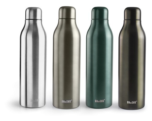 Botella Ibili Termo Smart Element -  Doble Pared, Inox, Color aleatorio