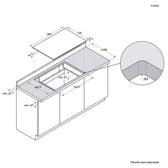 ENCIM. HOOVER HIF84DCS 4F IND 80CM SLIDE
