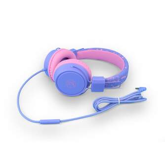 AURICULARES DCU INFANTIL SAFE CABLE ROSA/LILA