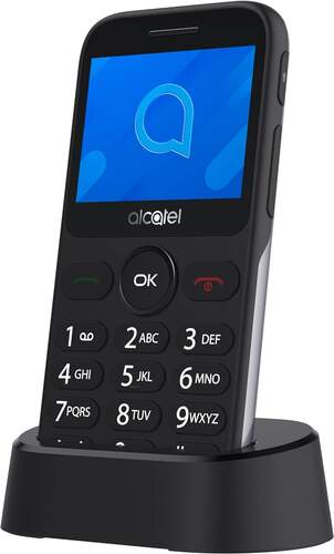 Seniorphone Alcatel 2020X - 2,4", Metallic Silver