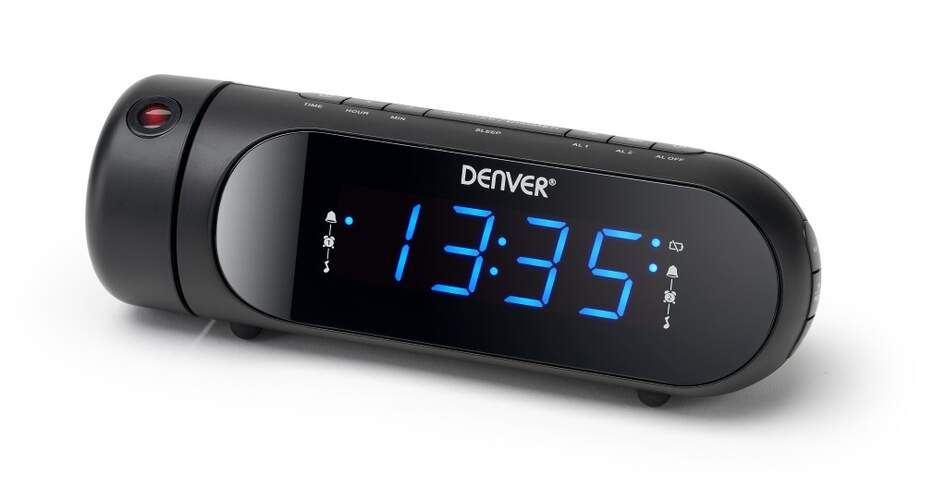 Radio despertador Denver CPR-700 - Función Snooze, Temporizador, Radio FM, negro