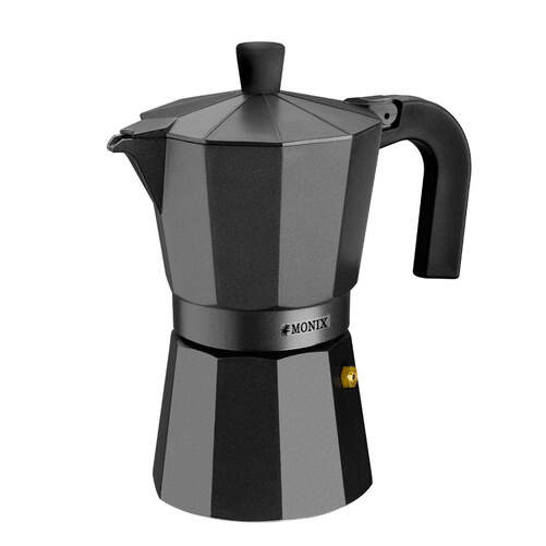 Cafetera Monix Vitro Noir - Capacidad para 6 tazas