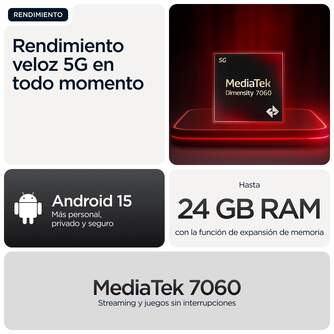 SMARTPHONE MOTOROLA G56 5G 8/256 6,72%%%quot; BLACK OYSTE