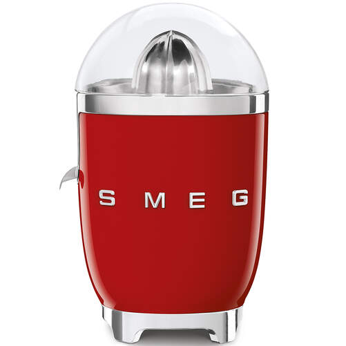 Exprimidor Smeg CJF01RDEU Rojo - 70W, AntiGoteo, AntiDeslizante, Recogecables