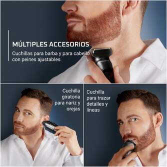 CORTAPELO ROWENTA TN9999MAN 12EN1 ESTUCHE 120MIN