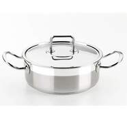 Cacerola Bra Profesional - 24cm, con tapa, inox, apto lavavajillas
