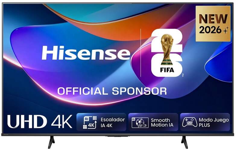 TV Hisense 50" QLED 50A6S - 4K Ultra HD, HomeOS 9.5, Dolby Vision IQ, DTS Virtual:X 20 W, HDR10+