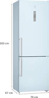 FRICOM. BALAY 3KFE777WE 203x70 438L NF BCO