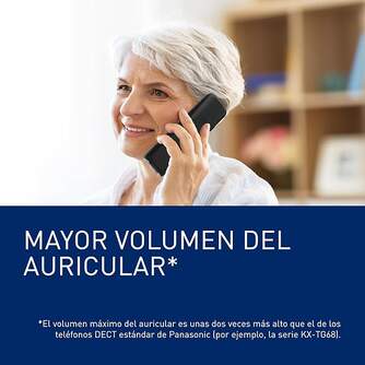 TELEFONO DECT PANASONIC KX-TGU112EXB DUO NEGRO