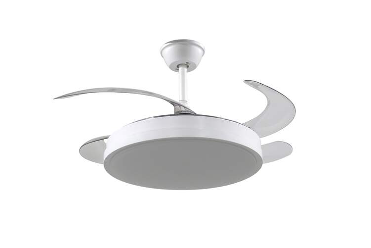 Ventilador Techo FM VT-Senza - Motor DC, Aspas Plegables 107cm, Mando, Temporizador