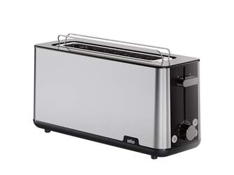 TOST. BRAUN HT1610BK 1R LARGA BLACK/INOX 1030W