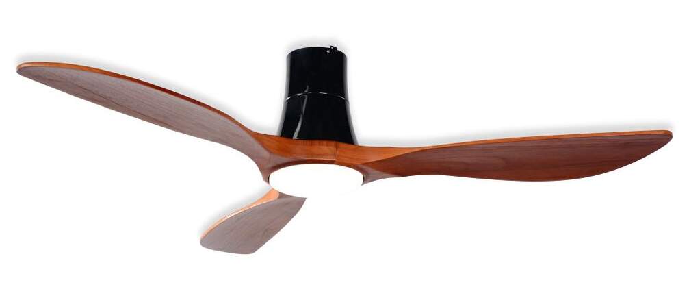 Ventilador Techo HJM VT531 - 55W, 137cm, 6 Velocidades, 3 Aspas Madera, Iluminación, Mando, Madera