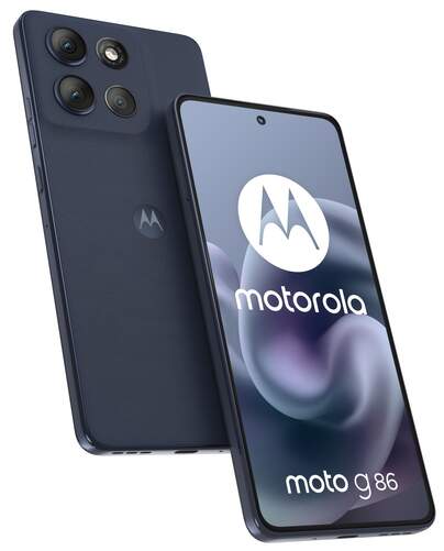 Motorola G86 5G 8/256 GB Azul Oscuro - 6,67", Android 15, 50 MP, estéreo con Dolby Atmos, 5200 mAh