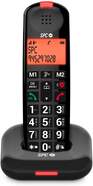 Tel&eacute;fono Inal&aacute;mbrico SPC 7612N Comfort Kairo - Negro, pantalla con luz &aacute;mbar, ajustes de volumen