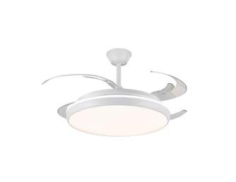 VENTILADOR TECHO CRISTAL CHARLY L RETRAC 80W MD